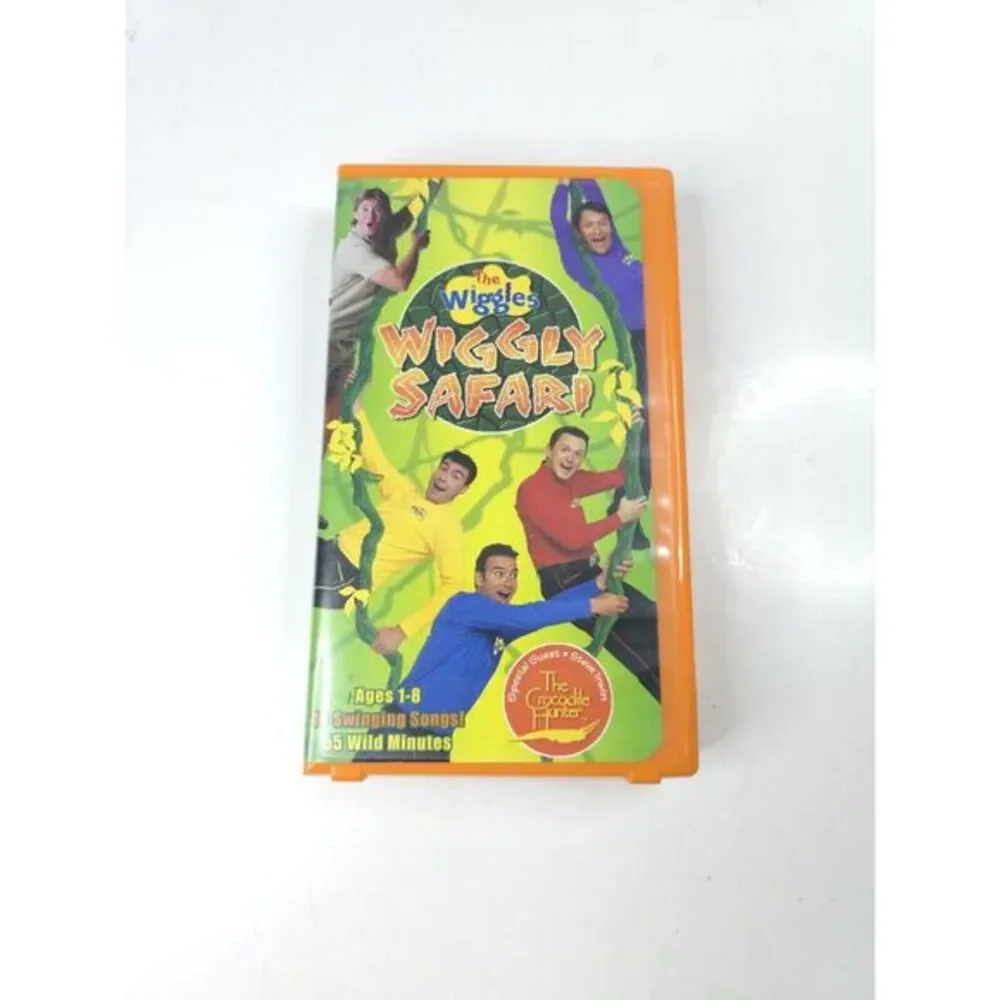 The Wiggles - Wiggly Safari VHS 2002 With Steve Irwin The Crocodile Hunter Film